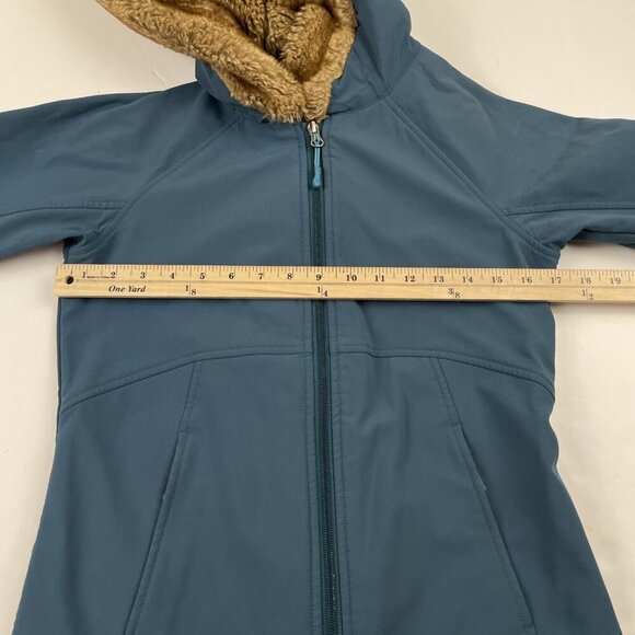 Marmot Jacket Women’s XS Green Soft Shell Faux Fur Lined Hood Winter Coat - Picture 4 of 9